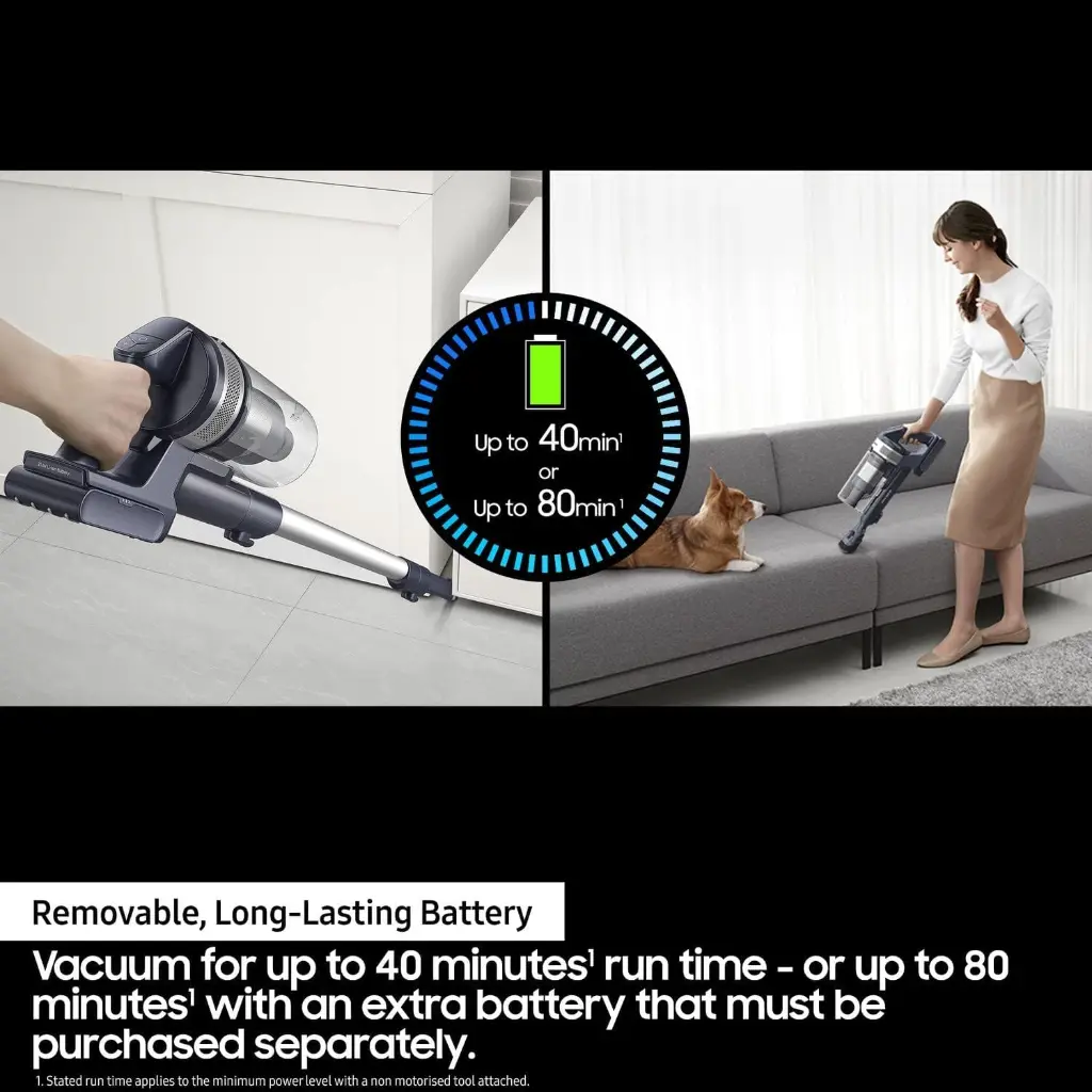 Samsung Jet 60 Hand Vacuum Cleaner VS15A6031R4 410W battery mourixa Qatar.webp
