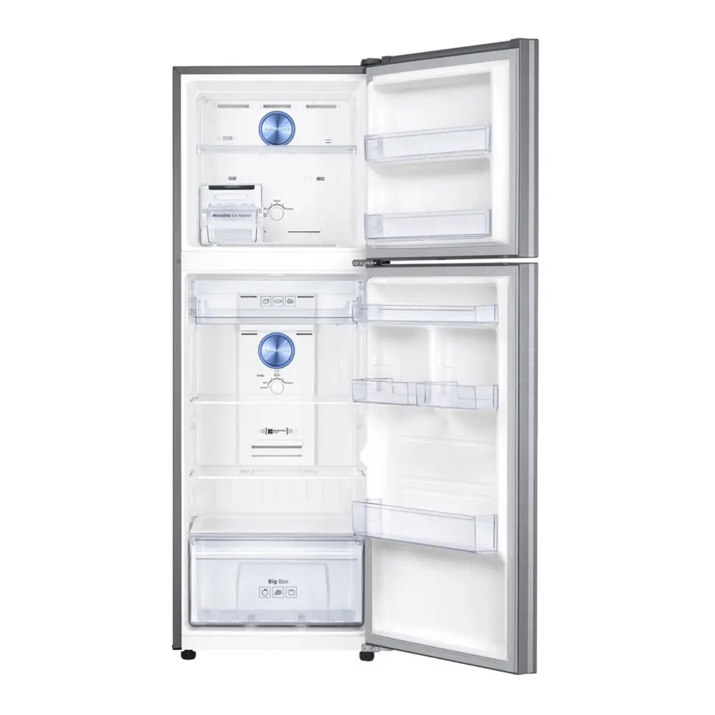 Samsung Double Door Refrigerator RT42K5030S8 SG 420Ltr open mourixa qatar.webp