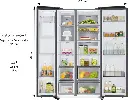 Side by Side Refrigerator with Family Hub, Spotify, SmartView, and 591 L, Black dimensions mourixa qatar.webp