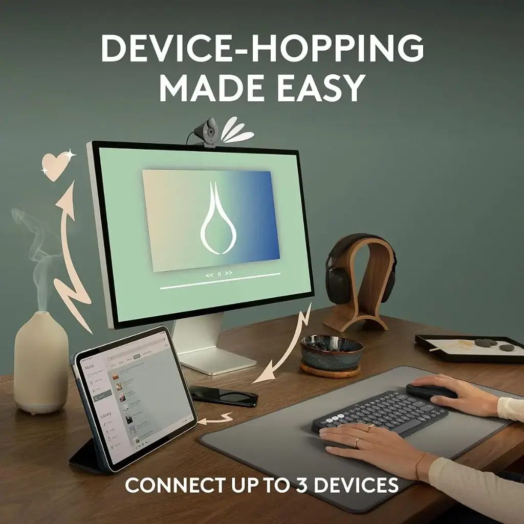 Logitech Pebble 2 M350s Mouse device hopping mourixa qatar.webp