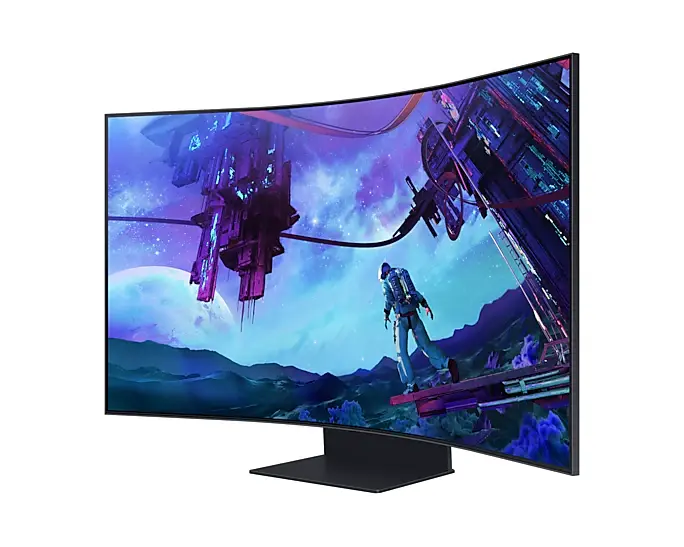 55 inch Odyssey Ark 2nd Gen Curved UHD Gaming Monitor side image mourixa qatar.webp