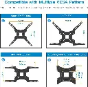 Mourixa-Full Motion TV Wall Mount Bracket-06.webp