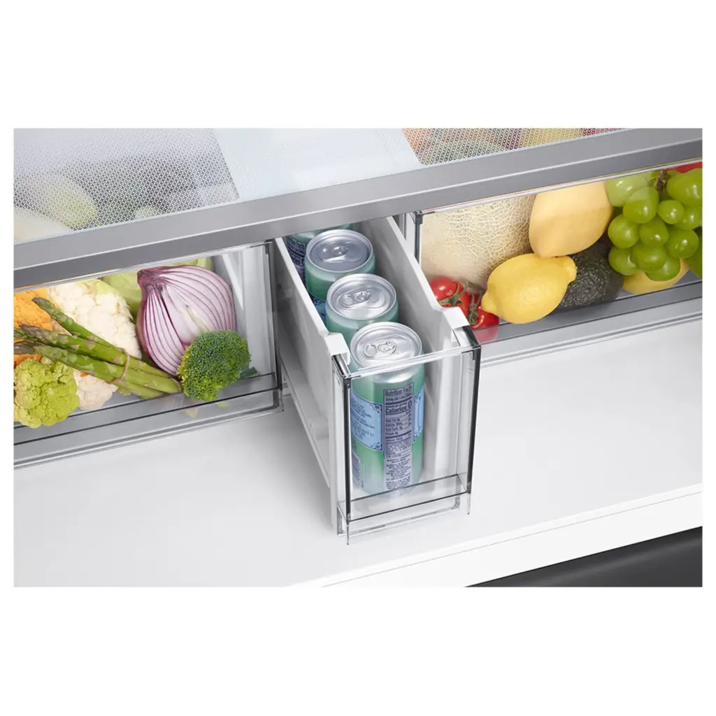 BESPOKE T Style French Door Refrigerator, 602L Black drinks storage mourixa qatar.webp