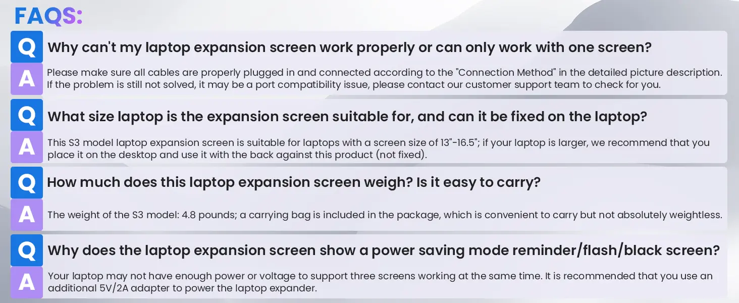 Laptop Screen Extender, 14 inch FHD 1080P mourixa Qatar FAQ.webp