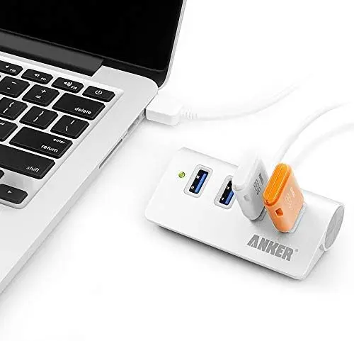 Anker 4-Port USB 3.0 Unibody Aluminum Portable Data Hub with 2ft USB 3.0 Cable for MacBook, Mac Pro or Mini, iMac, XPS, Surface Pro, Notebook PC, USB Flash Drives, Mobile HDD, and More example mourixa Qatar.webp