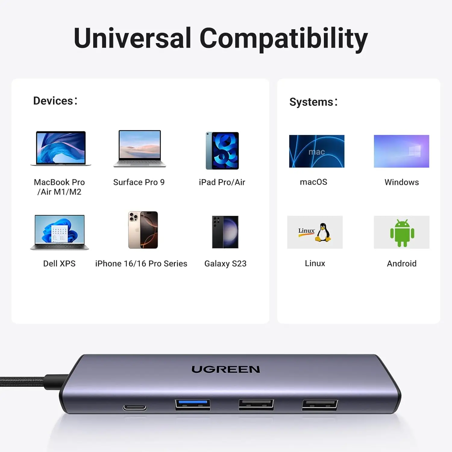 Mourixa-UGREEN Revodok 105 USB C Hub 5 in 1 Multiport Adapter-07.webp