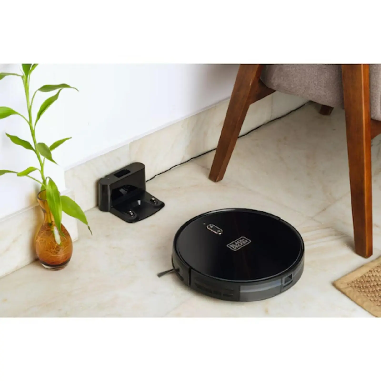 Black+Decker 2-in-1 Robotic Vacuum and Mop black mourixa qatar.webp