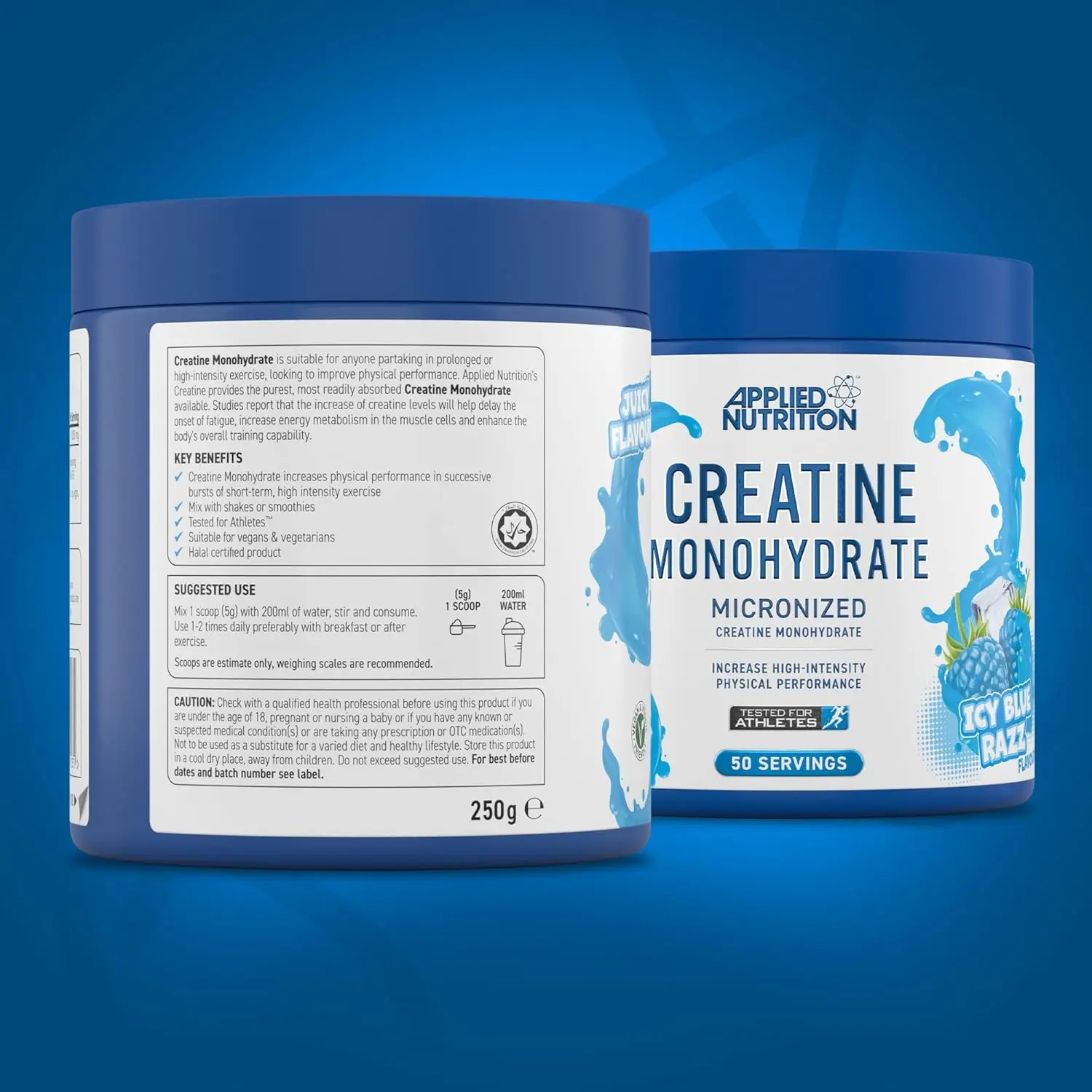 CREATINE MONOHYDRATE 250MG - ICY BLUE RAZZ mourixa qatar 3.webp