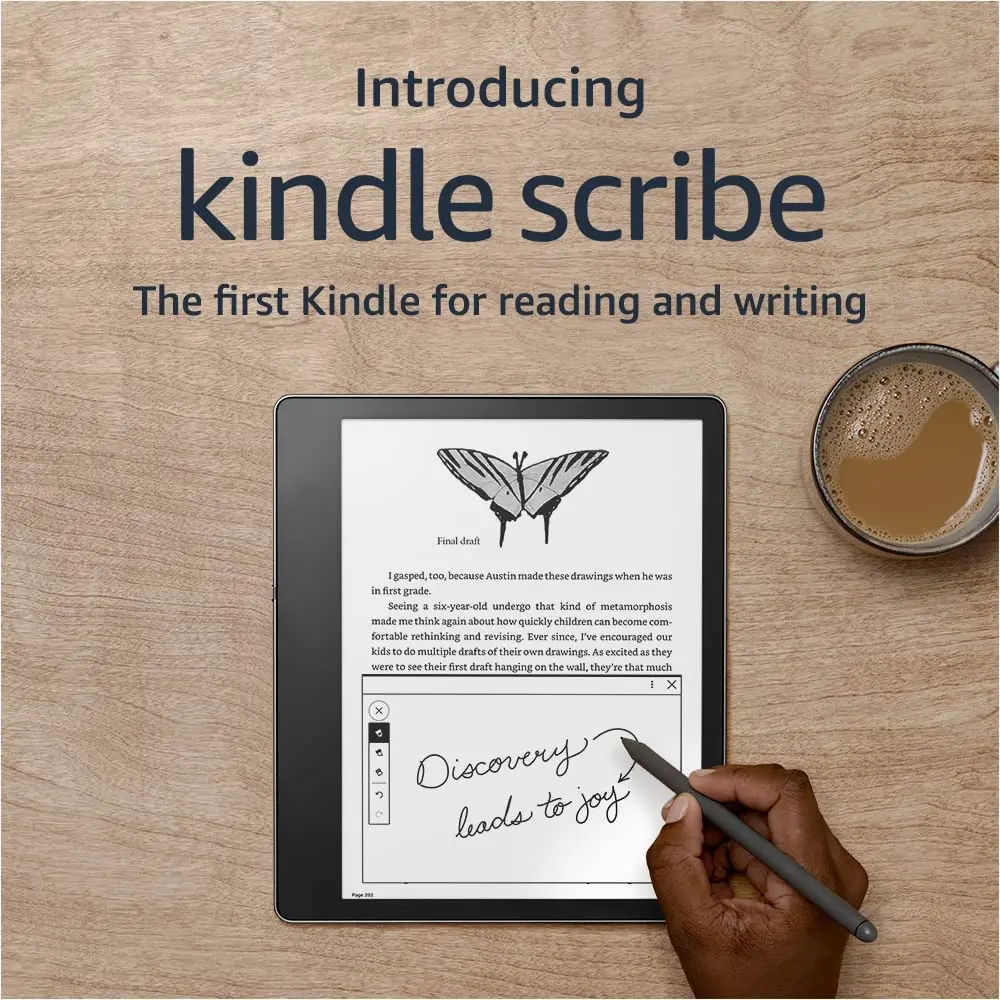 Amazon Kindle Scribe E-Reader 10.2-Inch Display With Premium Pen 64GB - Grey mourixa qatar 2.webp