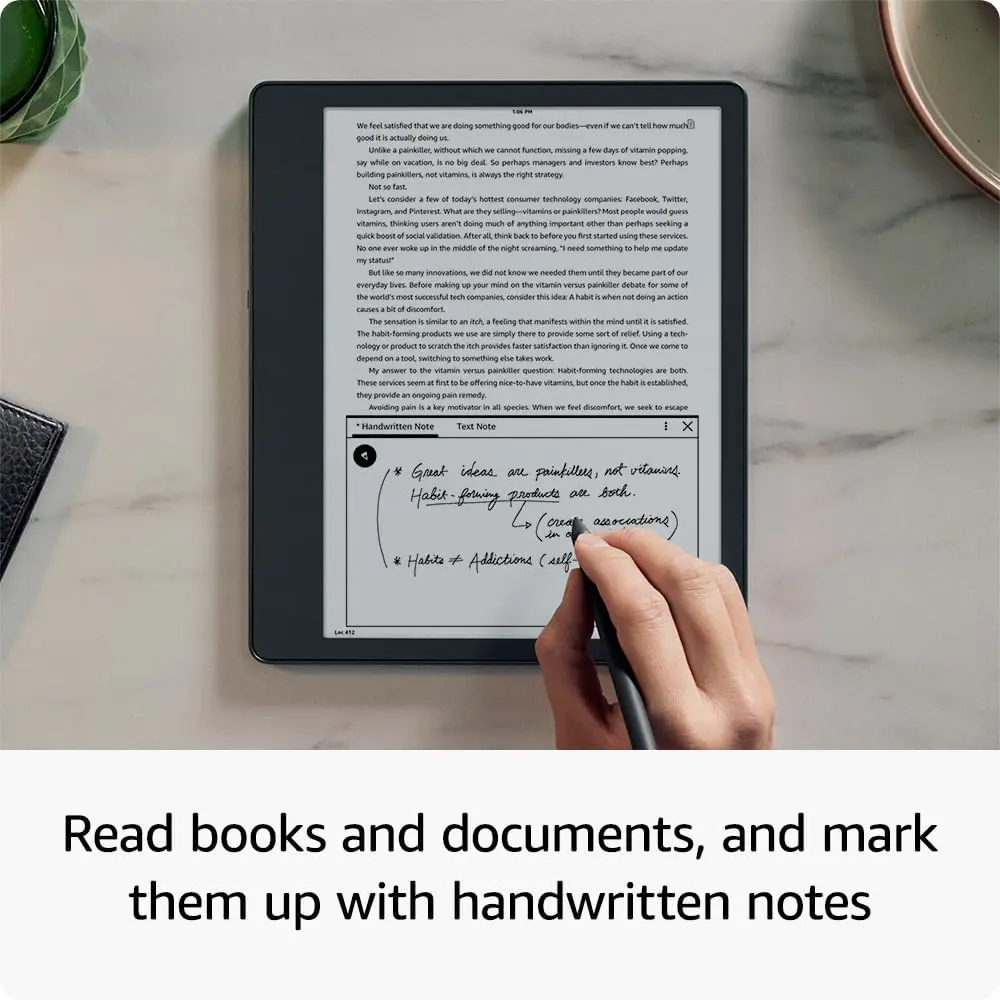 Amazon Kindle Scribe E-Reader 10.2-Inch Display With Premium Pen 64GB - Grey mourixa qatar 8.webp