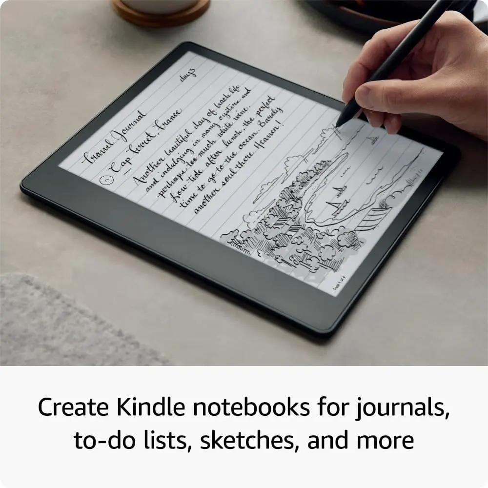 Amazon Kindle Scribe E-Reader 10.2-Inch Display With Premium Pen 64GB - Grey mourixa qatar 7.webp