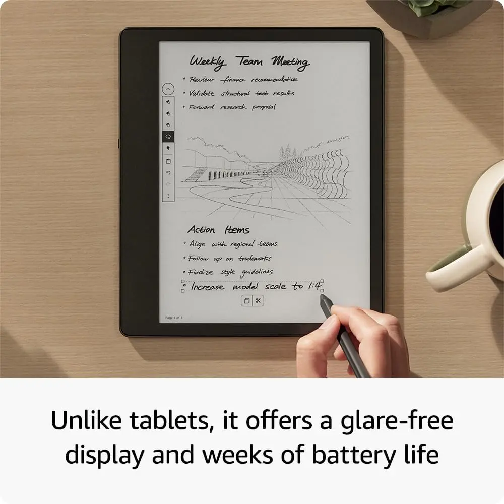 Amazon Kindle Scribe E-Reader 10.2-Inch Display With Premium Pen 64GB - Grey mourixa qatar 10.webp