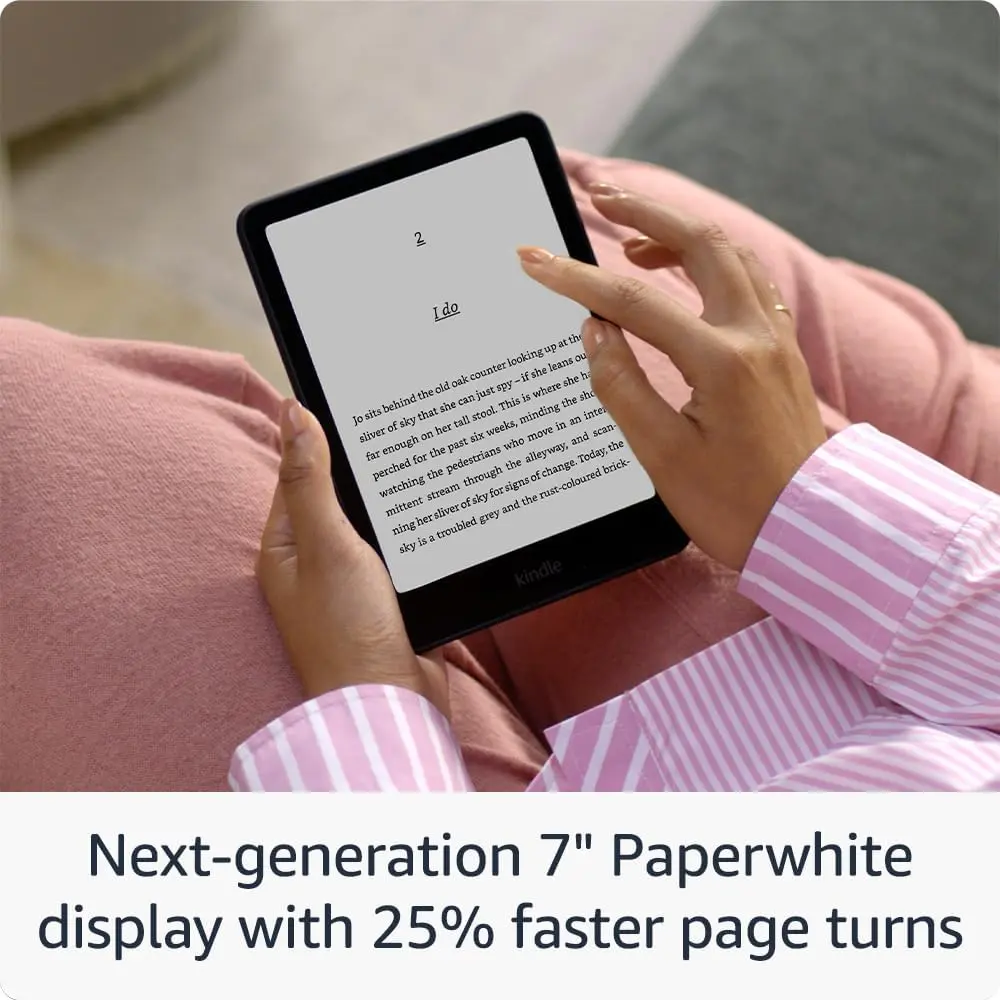 Amazon Kindle Paperwhite 16 GB 7-Inch E-Reader (12th Gen) (with Ads) - Raspberry mourixa qatar 3.webp