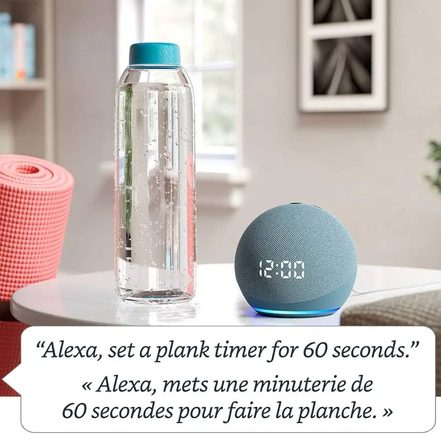 Amazon Echo Dot (4th Gen) Smart Speaker - Twilight Blue mourixa qatar 3.webp