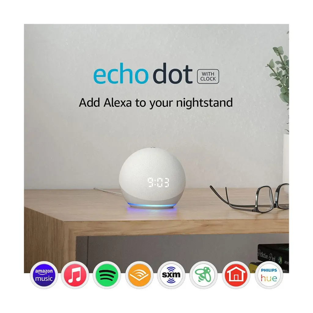Amazon Echo Dot (4th Gen) Smart Speaker - white mourixa qatar 2.webp