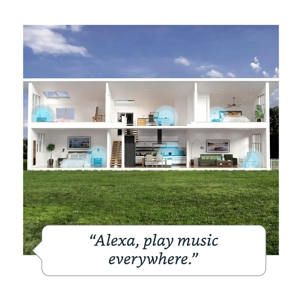 Amazon Echo Dot (4th Gen) Smart Speaker - white mourixa qatar 1.webp