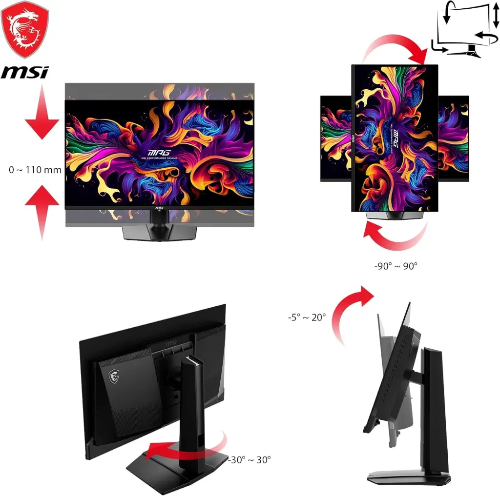 MSI Mag 27 QD-OLED 9S6-3FA84T-013 - 26.5-Inch QD-OLED (2560 X 1440) (WQHD)  360 Hz Gaming Monitor mourixa qatar 3.webp