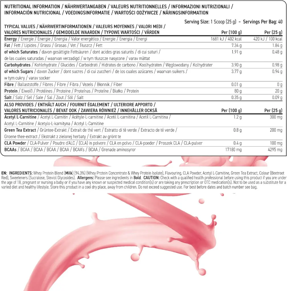Applied Nutrition Diet Whey High Protein Powder Supplement-Strawberry Milkshake mourixa qatar 2.webp