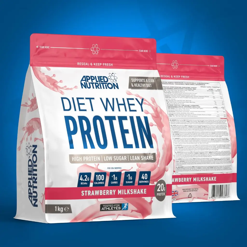 Applied Nutrition Diet Whey High Protein Powder Supplement-Strawberry Milkshake mourixa qatar 3.webp