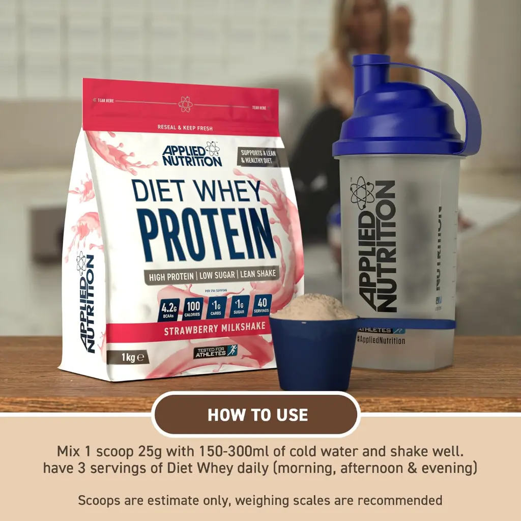 Applied Nutrition Diet Whey High Protein Powder Supplement-Strawberry Milkshake mourixa qatar 6.webp