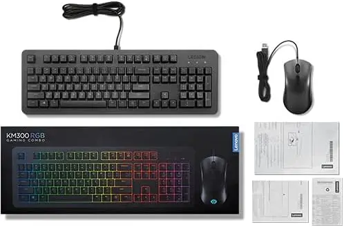 Lenovo Legion KM300 RGB Gaming Combo (Keyboard & Mouse) - Black, GX30Z21582  mourixa qatar.webp