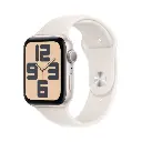 Apple Watch SE GPS 44mm – Starlight Aluminium Case – With Starlight Sport Band - M-L- Mourixa Qatar-1.webp