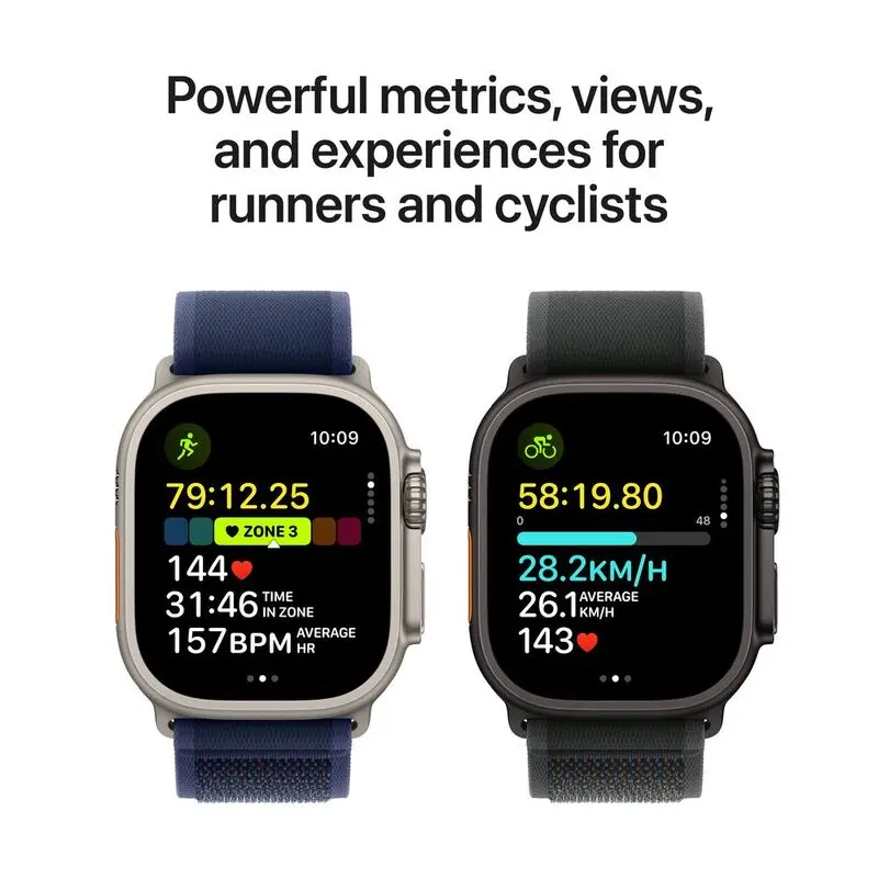 Apple Watch Ultra 2 (2024) GPS + Cellular 49mm Black Titanium Case with Black Ocean Band Mourixa qatar-6.webp