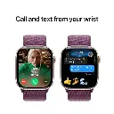 Apple Watch Series 10 GPS 42mm Rose Gold Aluminium Case with Plum Sport Loop Mourixa Qatar-5.webp