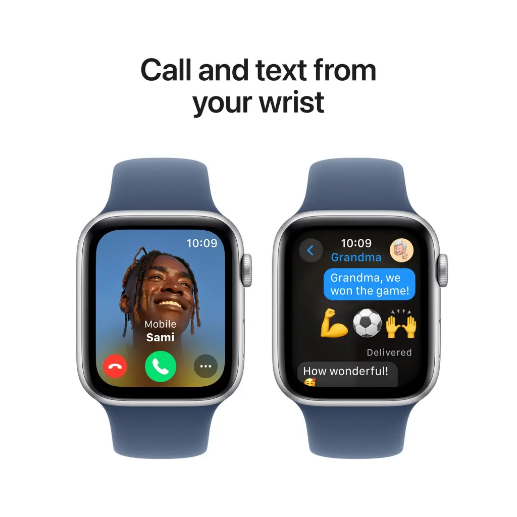 Apple Watch SE GPS 44mm – Silver Aluminium Case – With Denim Sport Band - M-L-Mourixa Qatar-1.webp