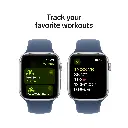 Apple Watch SE GPS 44mm – Silver Aluminium Case – With Denim Sport Band - M-L-Mourixa Qatar-3.webp