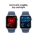 Apple Watch SE GPS 44mm – Silver Aluminium Case – With Denim Sport Band - M-L-Mourixa Qatar-2.webp