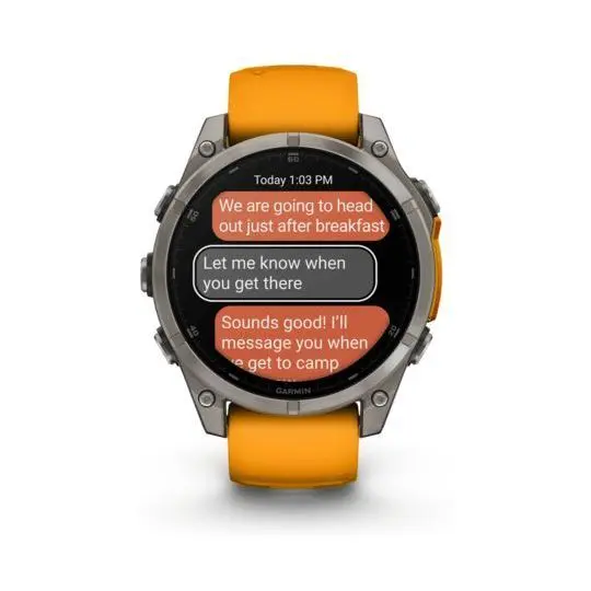Garmin Fenix 8 47mm AMOLED Sapphire Titanium Smartwatch - Spark Orange-Graphite Silicone Band Mourixa Qatar-2.webp