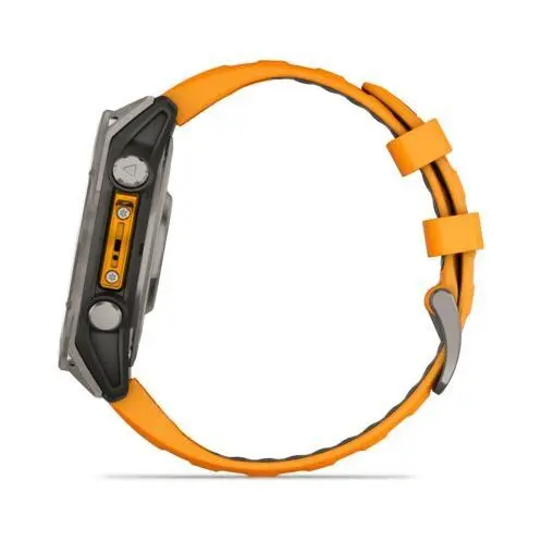 Garmin Fenix 8 47mm AMOLED Sapphire Titanium Smartwatch - Spark Orange-Graphite Silicone Band Mourixa Qatar-8.webp
