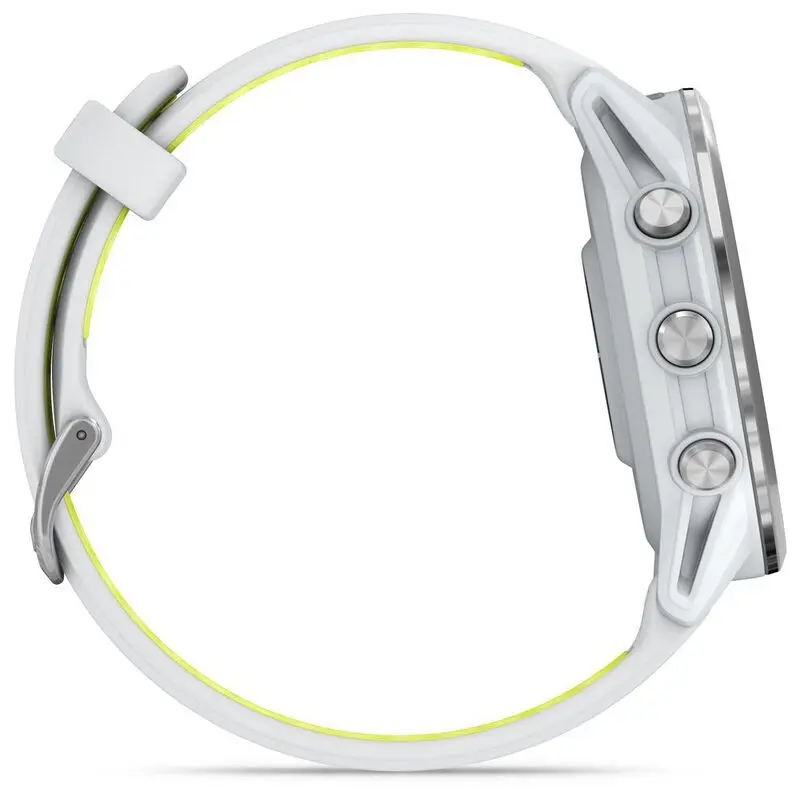 Garmin Forerunner 970 Titanium Smartwatch With Whitestone Case & Whitestone-Translucent Amp Yellow Band-Mourixa Qatar-3.webp