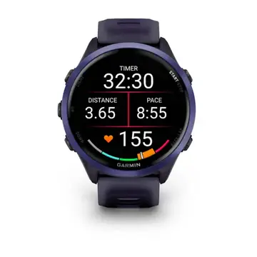 Garmin Forerunner 570 47mm Indigo Aluminium Smartwatch with Translucent Imperial Purple - Indigo Band-mourixa qatar 1.webp