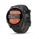 Garmin Fenix 8 43mm AMOLED Sapphire Carbon Gray DLC Titanium Smartwatch - Black-Pebble Gray Silicone Band-Mourixa Qatar-6.webp