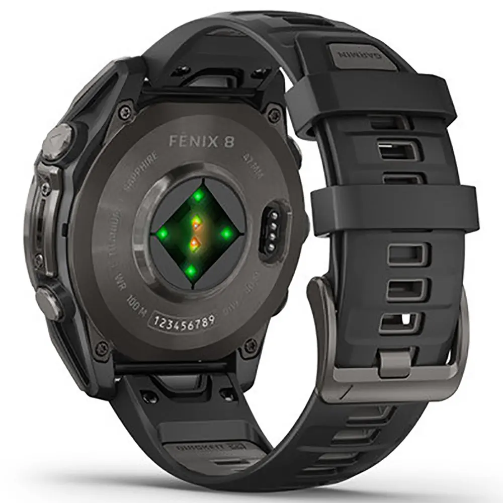 Fenix 8 Amoled Sapphire Carbon Gray Titanium Black Band 43MM-mourixa qatar.webp