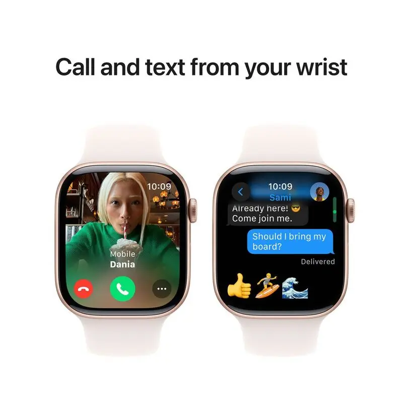 Apple Watch Series 10 GPS 42mm Rose Gold Aluminium Case with Light Blush Sport Band - S-M Mourixa Qatar-7.webp