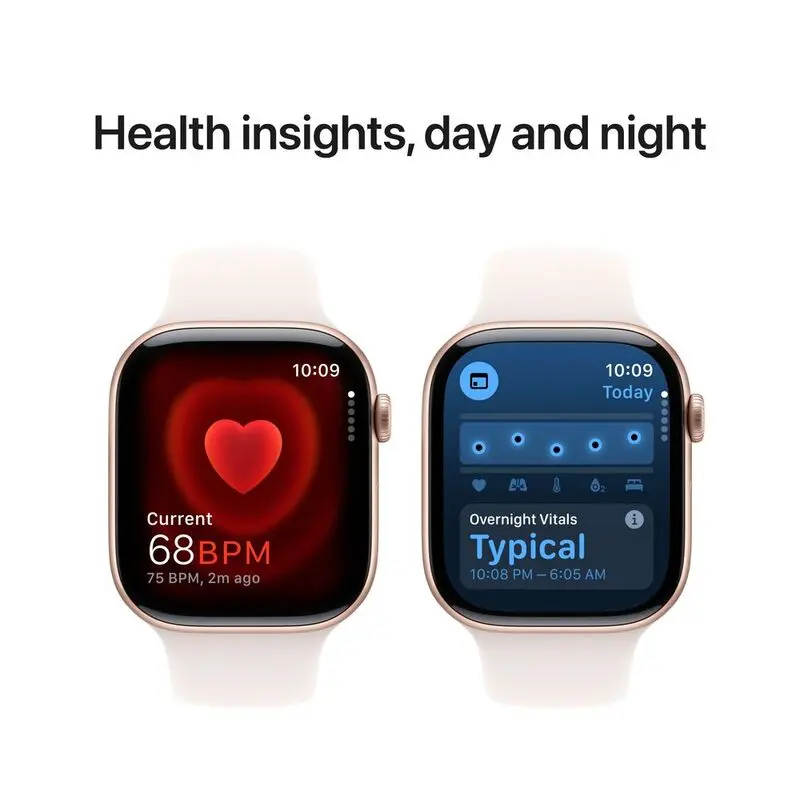 Apple Watch Series 10 GPS 42mm Rose Gold Aluminium Case with Light Blush Sport Band - S-M Mourixa Qatar-4.webp