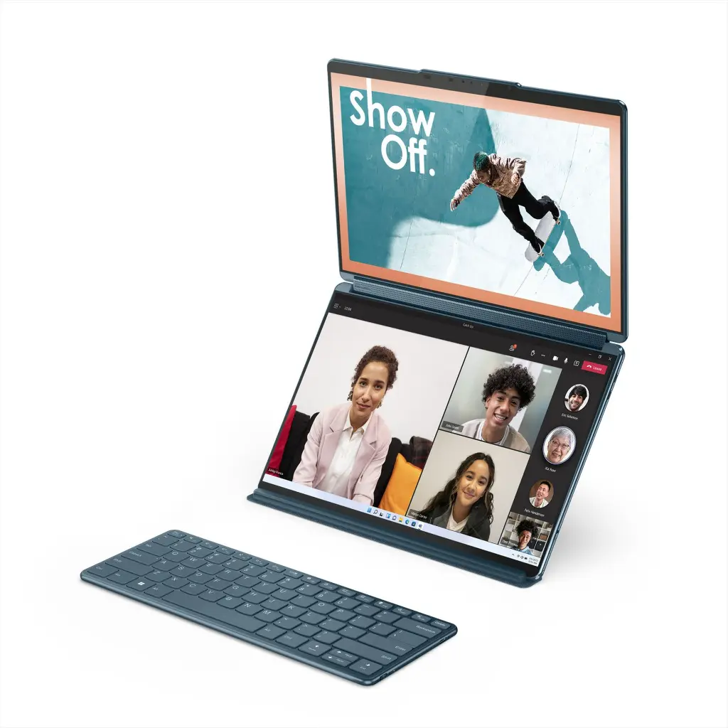 Lenovo Yoga Book 9-13IRU8,2-in-1 Laptop,Intel Core i7,2x13.3 inch OLED,16GB RAM,1TB SSD,Integrated Intel Iris Xe Graphics,Windows 11, 82YQ0025AX- Mourixa Qatar-5.webp