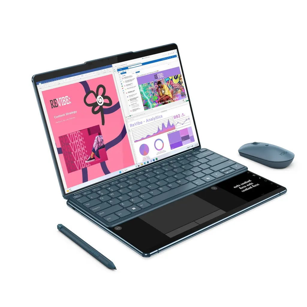 Lenovo Yoga Book 9-13IRU8,2-in-1 Laptop,Intel Core i7,2x13.3 inch OLED,16GB RAM,1TB SSD,Integrated Intel Iris Xe Graphics,Windows 11, 82YQ0025AX- Mourixa Qatar-3.webp
