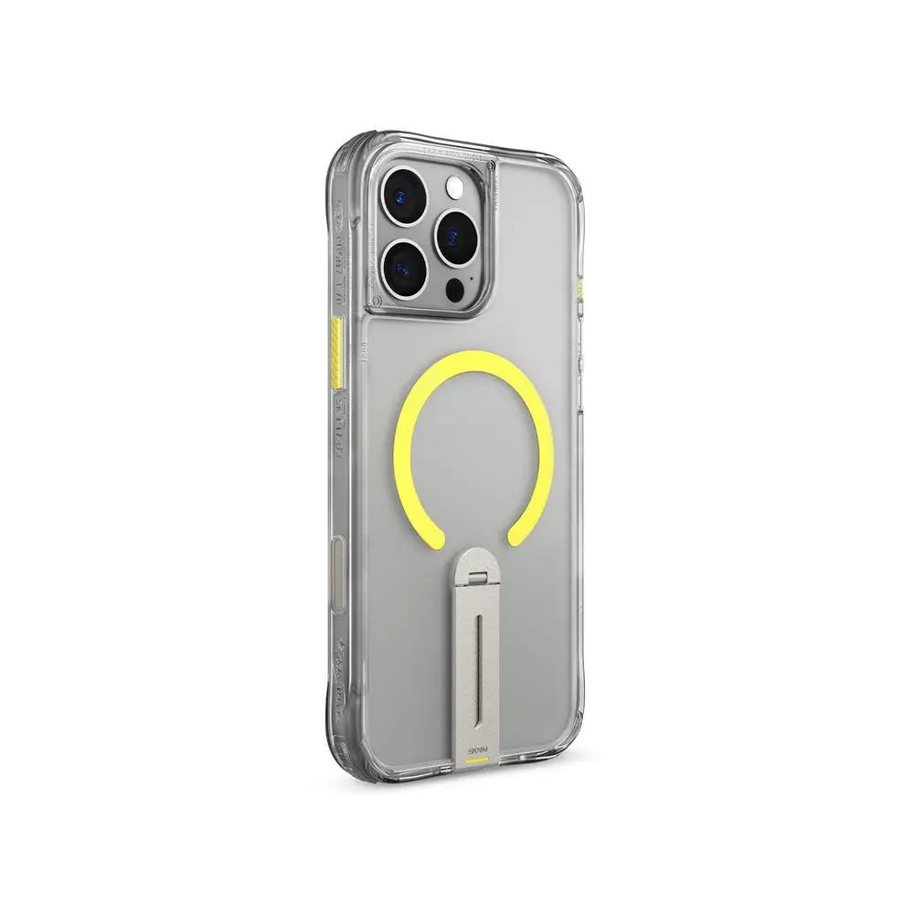 [SK-IP16PMHELCLR] Skinarma Iphone 16 Pro Max Helix (Mag-Charge + 360° Rotating Stand) Clear - Mourixa Qatar-1.webp