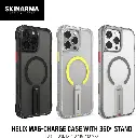 [SK-IP16PMHELCLR] Skinarma Iphone 16 Pro Max Helix (Mag-Charge + 360° Rotating Stand) Clear - Mourixa Qatar-9.webp