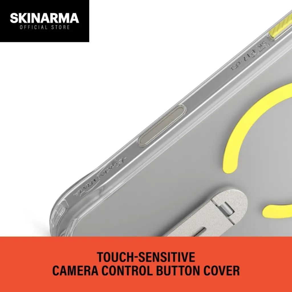 [SK-IP16PMHELCLR] Skinarma Iphone 16 Pro Max Helix (Mag-Charge + 360° Rotating Stand) Clear - Mourixa Qatar-8.webp