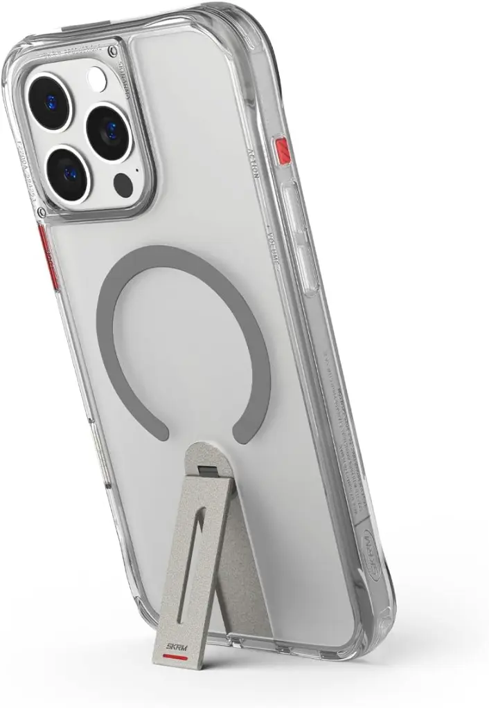 [SK-IP16PMHELTIT] Skinarma Iphone 16 Pro Max Helix (Mag-Charge + 360° Rotating Stand) Titanium-Mourixa Qatar-5.webp