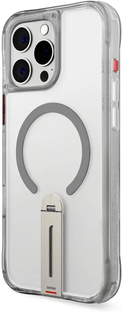 [SK-IP16PMHELTIT] Skinarma Iphone 16 Pro Max Helix (Mag-Charge + 360° Rotating Stand) Titanium-Mourixa Qatar-3.webp