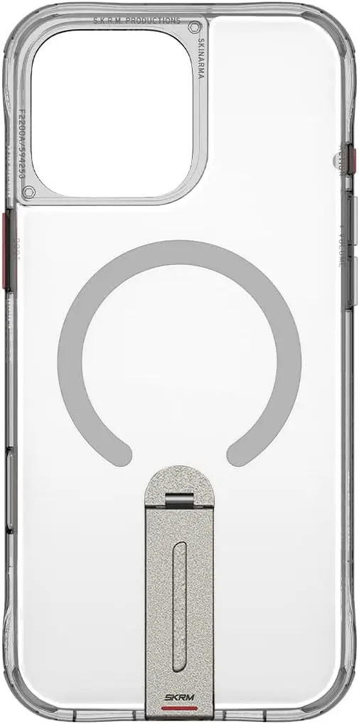 [SK-IP16PMHELTIT] Skinarma Iphone 16 Pro Max Helix (Mag-Charge + 360° Rotating Stand) Titanium-Mourixa Qatar-4.webp