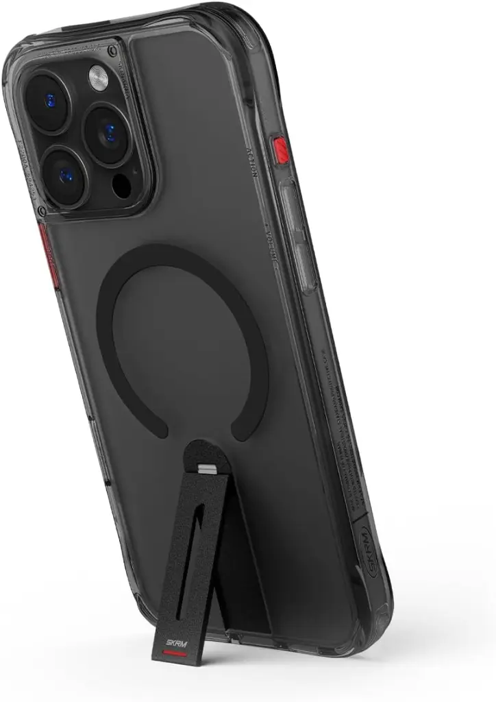 [SK-IP16PMHELBLK] Skinarma Iphone 16 Pro Max Helix (Mag-Charge + 360° Rotating Stand) Black-Mourixa Qatar-1.webp