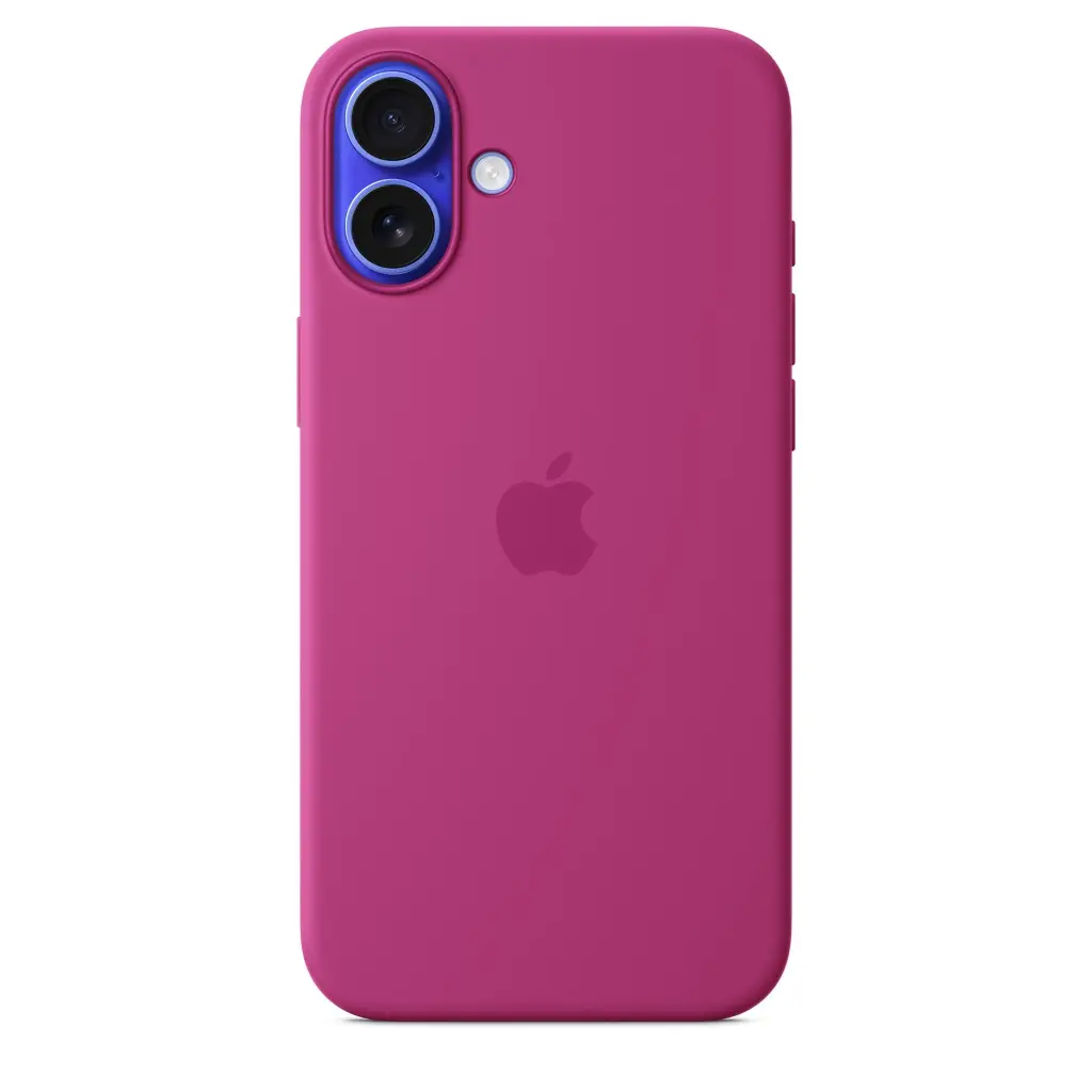 Apple iPhone 16 Plus Silicone Case With Magsafe Fuchsia mourixa qatar-1.webp