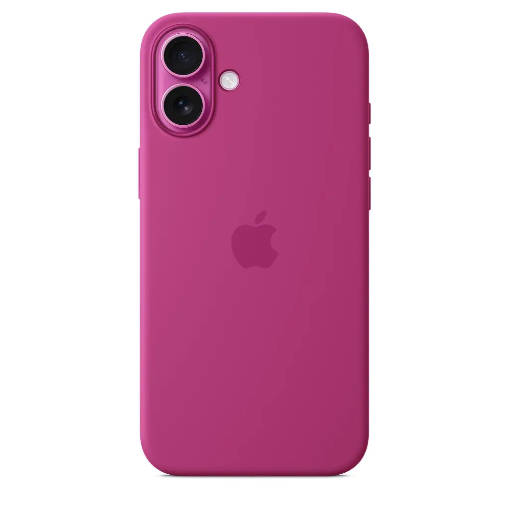 Apple iPhone 16 Plus Silicone Case With Magsafe Fuchsia mourixa qatar-3.webp